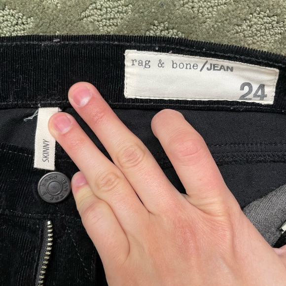 Rag and bone black corduroy jeans - Picture 2 of 3